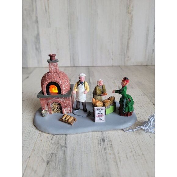Lemax Bread bakers light up Village accessory Xmas - Picture 1 of 8